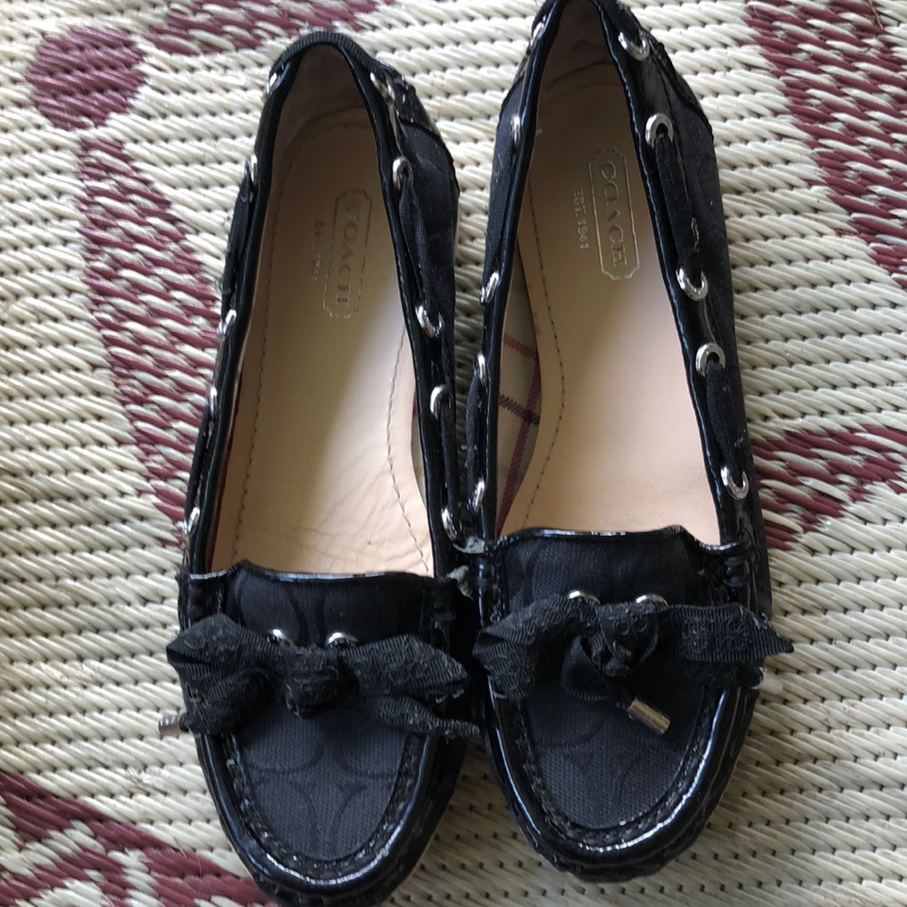 Coach slip on boat shoes “Carisa” size 5